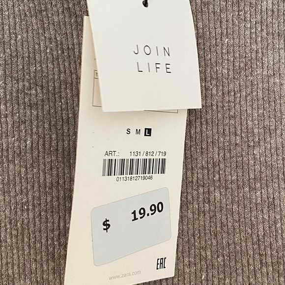 Zara Knit off Shoulder Top NEW WITH TAGS - Picture 5 of 5